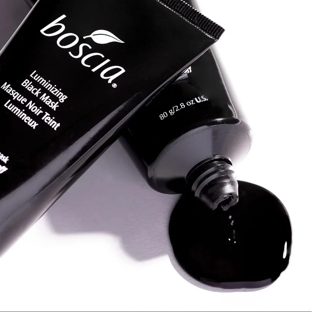 BOSCIA 2p Luminizing Black Charcoal Mask, Purifying Cleansing Gel